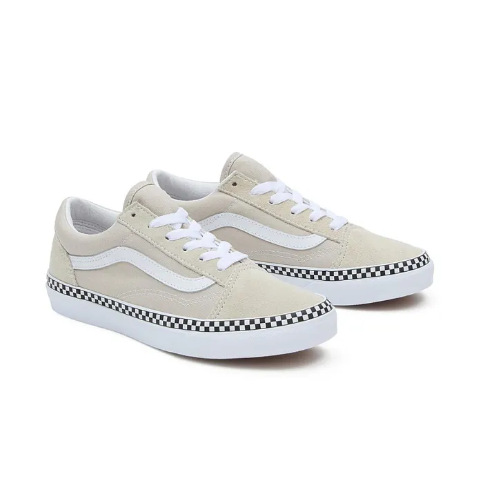 Vans Youth Shoes 814 Years Kids Youth Checkerboard Foxing Old Skool Shoes 814 Years Beige