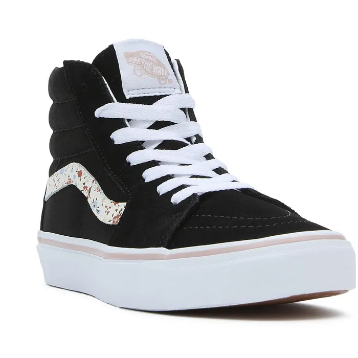 Vans Youth Shoes 814 Years Kids Youth Floral Sk8Hi Shoes 814 Years Black
