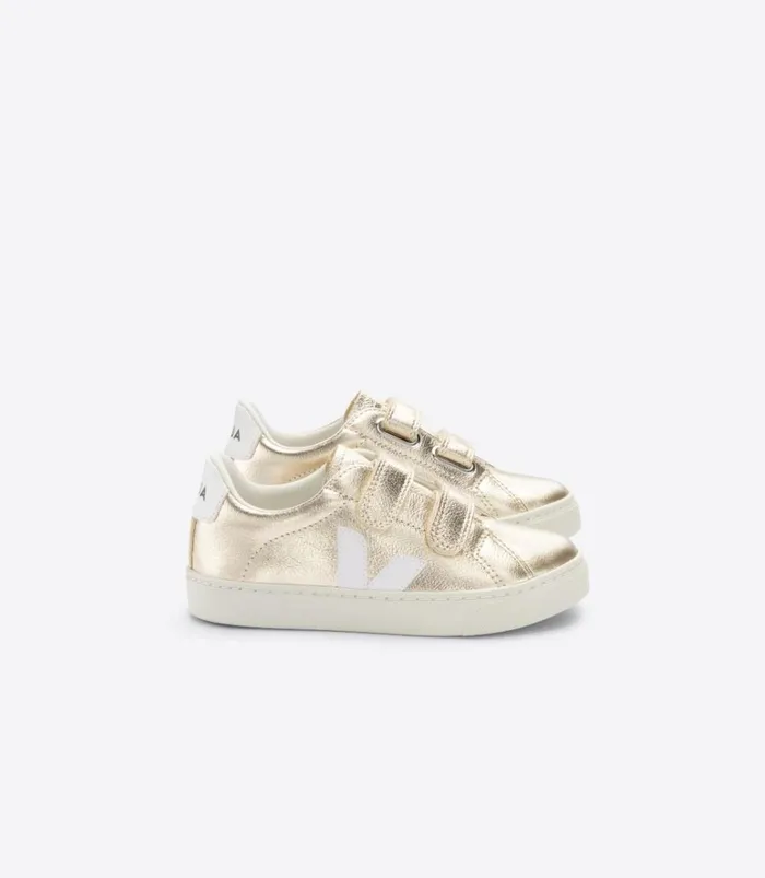 VEJA Esplar Kids ESPLAR CHROMEFREE LEATHER PLATINE WHITE