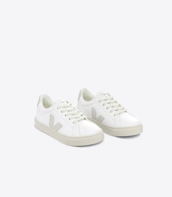 VEJA Esplar Kids ESPLAR LACES CHROMEFREE LEATHER WHITE NATURAL