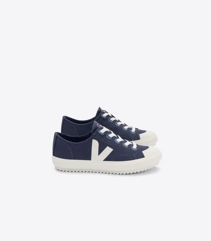 VEJA Ollie and Flip Kids FLIP ELASTIC LACES CANVAS MARINE PIERRE