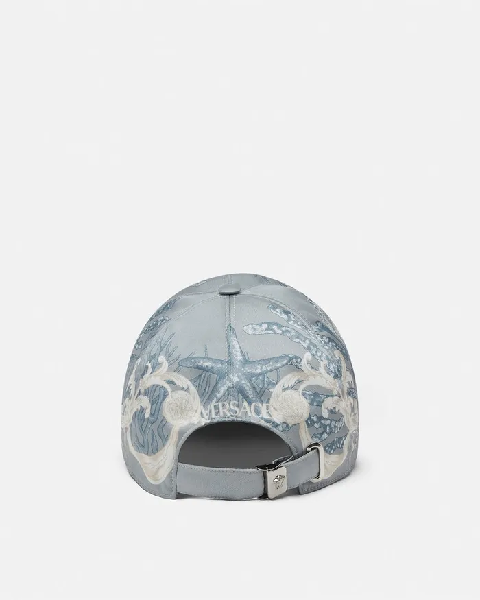 Versace Barocco Sea Baseball Cap Blueprint MenWomen Hats and Caps
