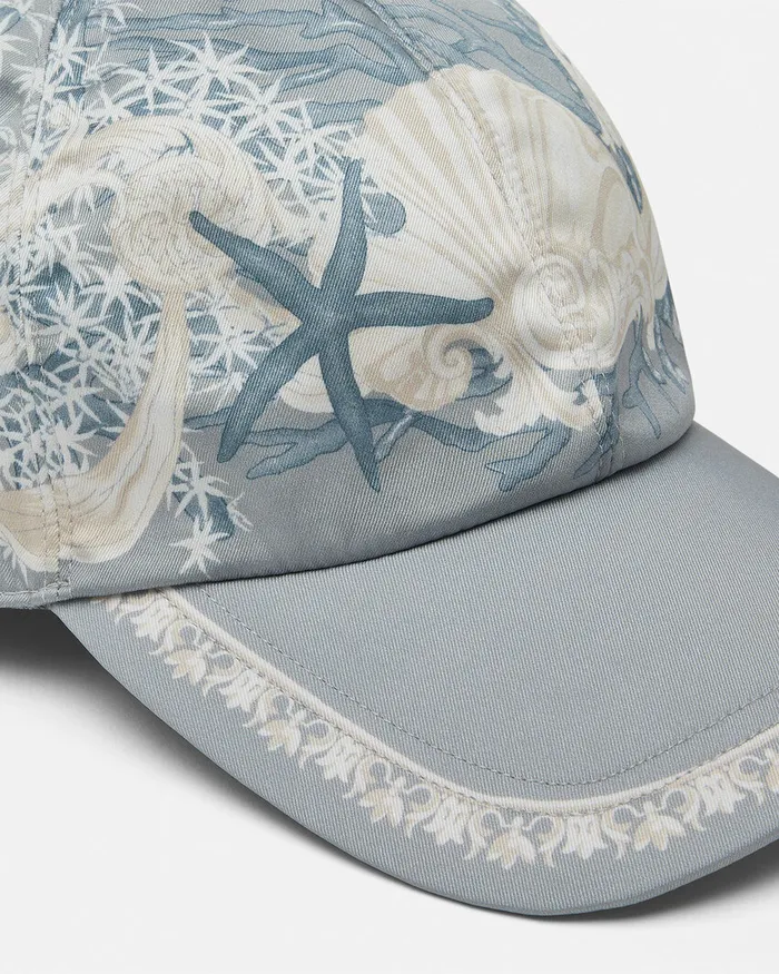 Versace Barocco Sea Baseball Cap Blueprint MenWomen Hats and Caps