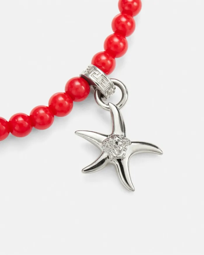 Versace Barocco Sea Necklace Red MenWomen Necklaces