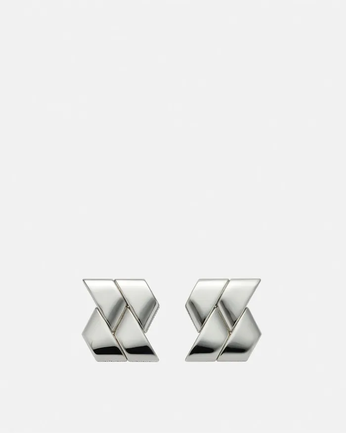 Versace Bind Earrings Silver Women Earrings