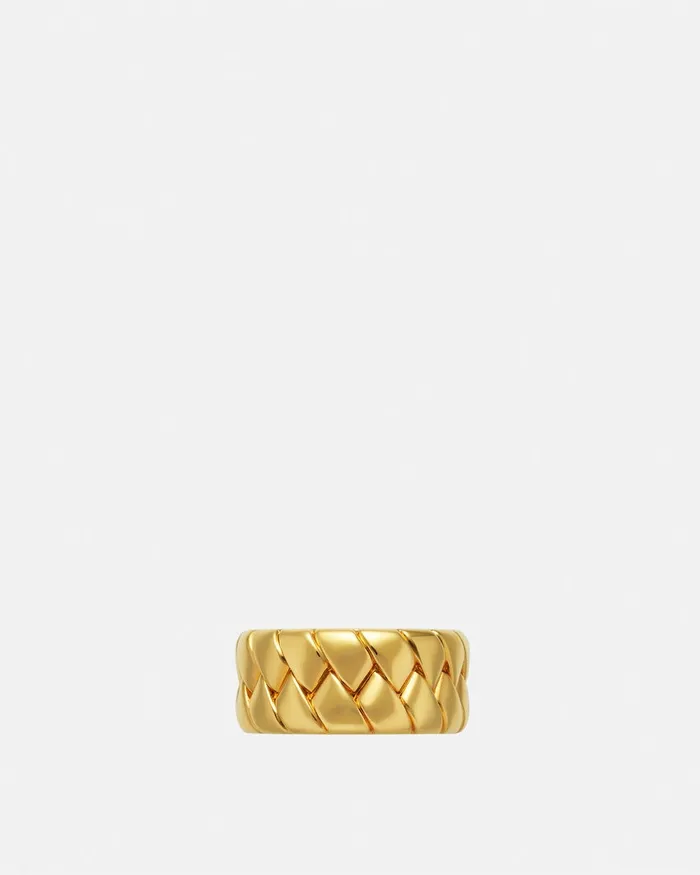 Versace Bind Ring Light Gold MenWomen Rings