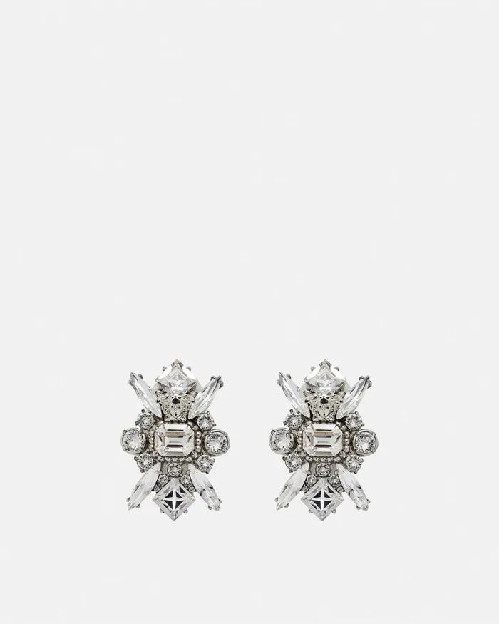 Versace Bloom Earrings Silver Women Earrings