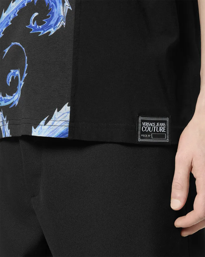Versace Chromo Couture RegularFit TShirt Blueprint Men Jeans Couture
