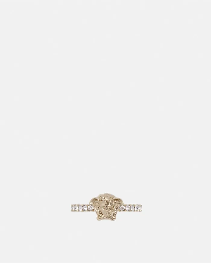 Versace Crystal La Medusa Ring Gold Women Rings