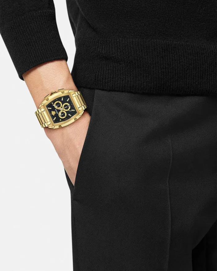 Versace Dominus Diamond Watch Gold Men Watches