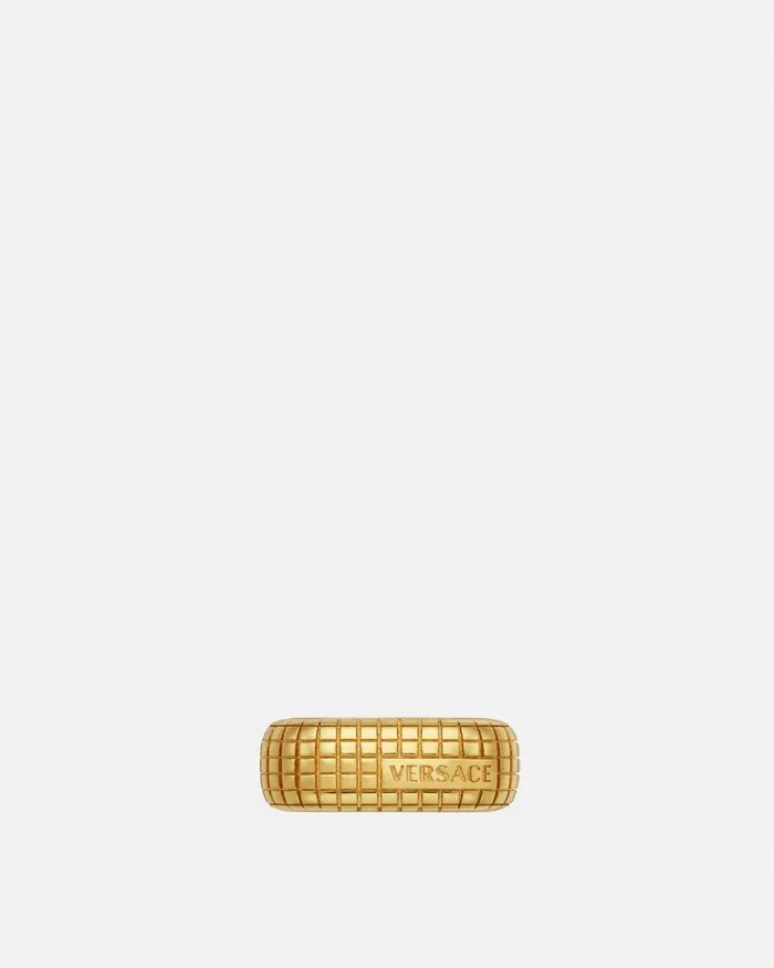 Versace Dylos Ring Light Gold MenWomen Rings
