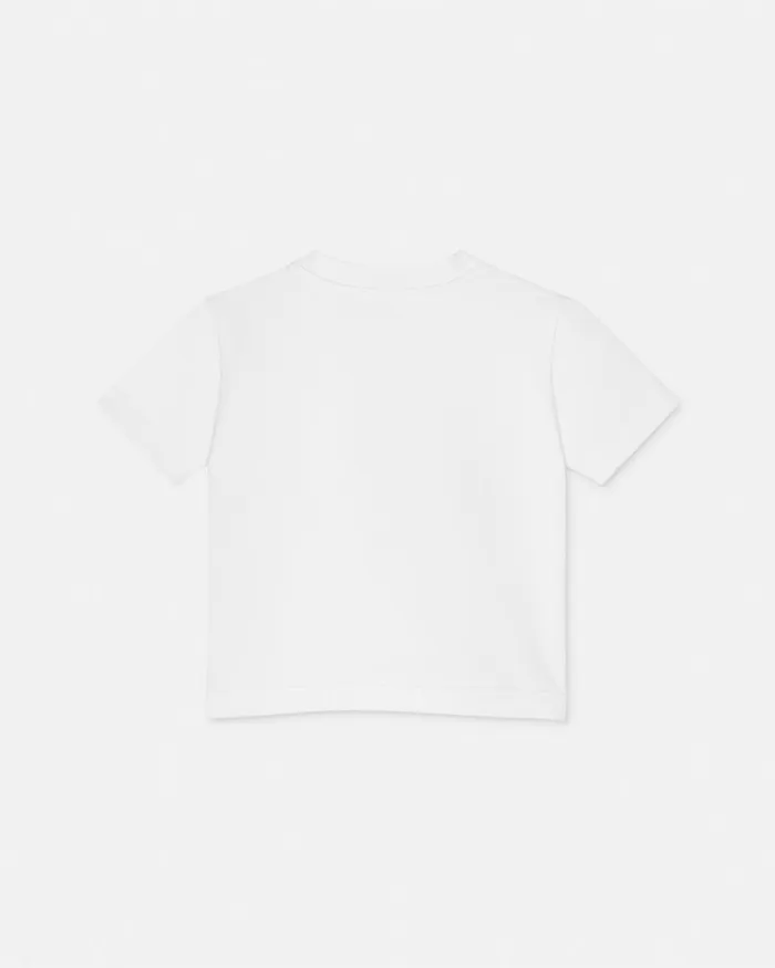 Versace Embroidered Medusa Baby TShirt Whiteprint Kids Clothing
