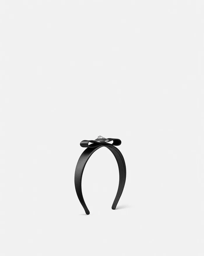 Versace Gianni Ribbon Headband Black Women Hair Accessories