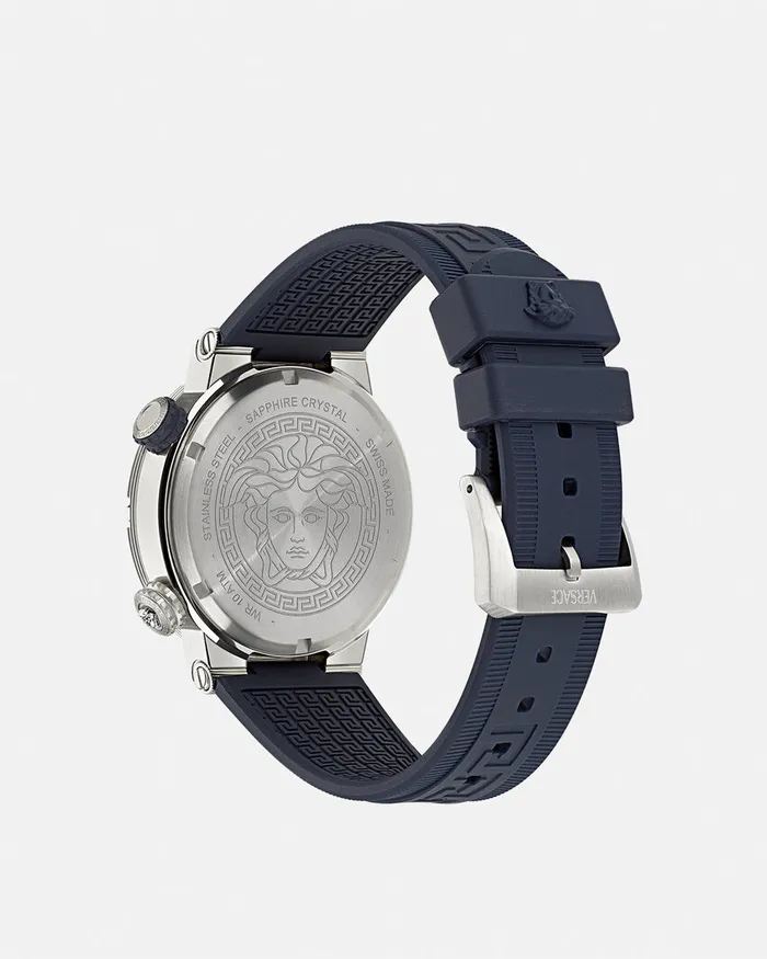 Versace Greca Logo Diver Watch Bluesilver Men Watches