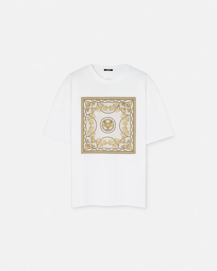 Versace La Coupe Des Dieux Oversized TShirt Whiteprint Women TShirts and Sweatshirts Versace La Coupe Des Dieux Oversized TShirt Whiteprint Women TShirts and Sweatshirts