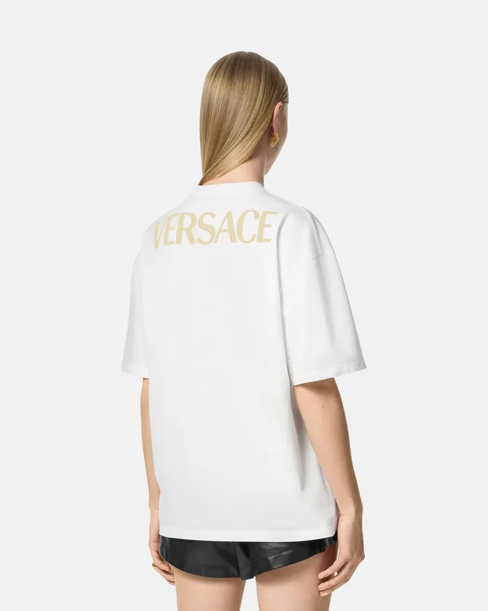 Versace La Coupe Des Dieux Oversized TShirt Whiteprint Women TShirts and Sweatshirts