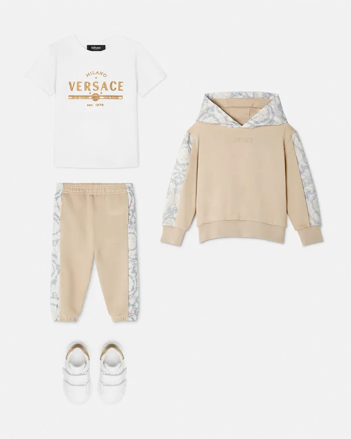Versace Logo TShirt Whiteprint Kids Shirts and Tshirts