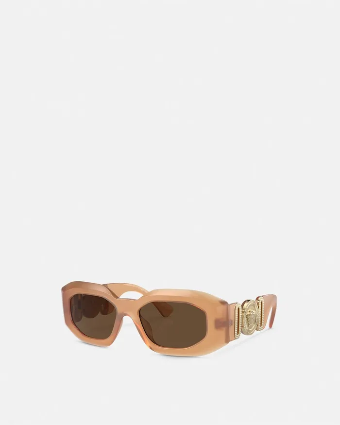 Versace Maxi Medusa Biggie Sunglasses Beige MenWomen Sunglasses