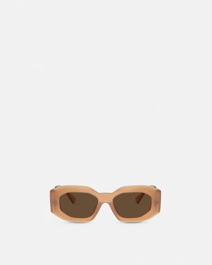 Versace Maxi Medusa Biggie Sunglasses Beige MenWomen Sunglasses