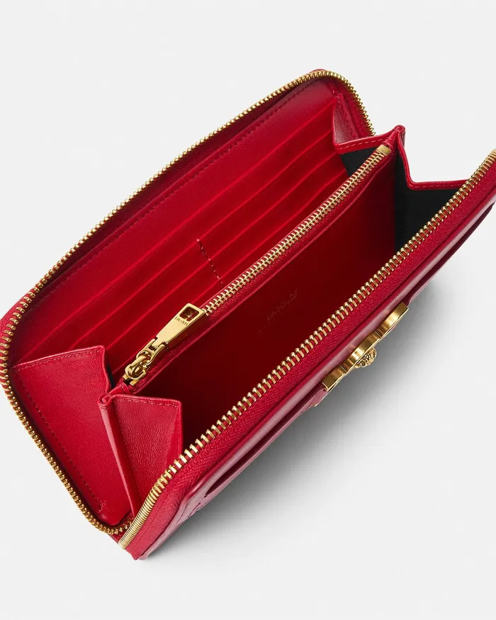 Versace Medusa 03995 Long Wallet Red Women Wallets
