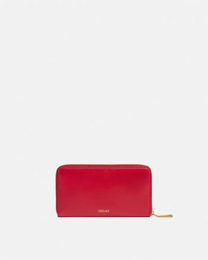 Versace Medusa 03995 Long Wallet Red Women Wallets
