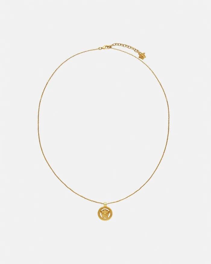 Versace Medusa 03995 Pendant Necklace Light Gold WomenMen Necklaces