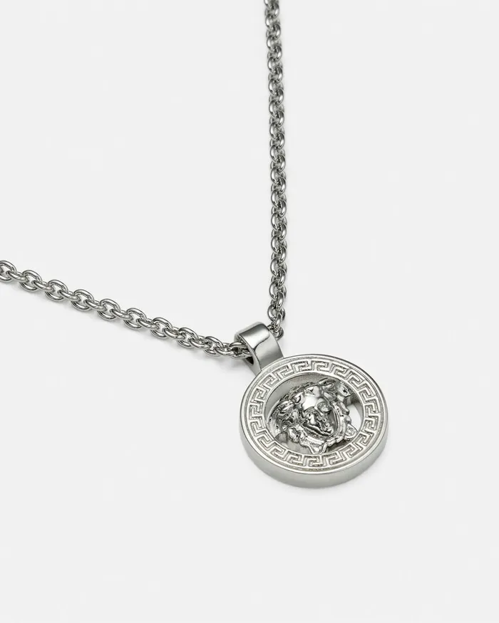 Versace Medusa 03995 Pendant Necklace Silver WomenMen Necklaces