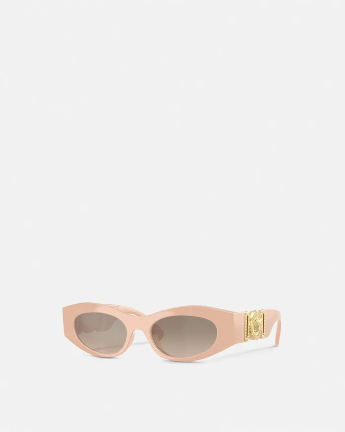 Versace Medusa Biggie CatEye Sunglasses Light Pink Women Sunglasses