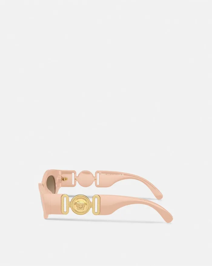 Versace Medusa Biggie CatEye Sunglasses Light Pink Women Sunglasses
