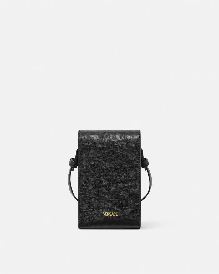 Versace Medusa Biggie Crossbody Bag Blackgold Men Crossbody and Messengers