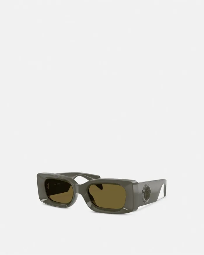 Versace Medusa Medallion Sunglasses Dark Green WomenMen Sunglasses