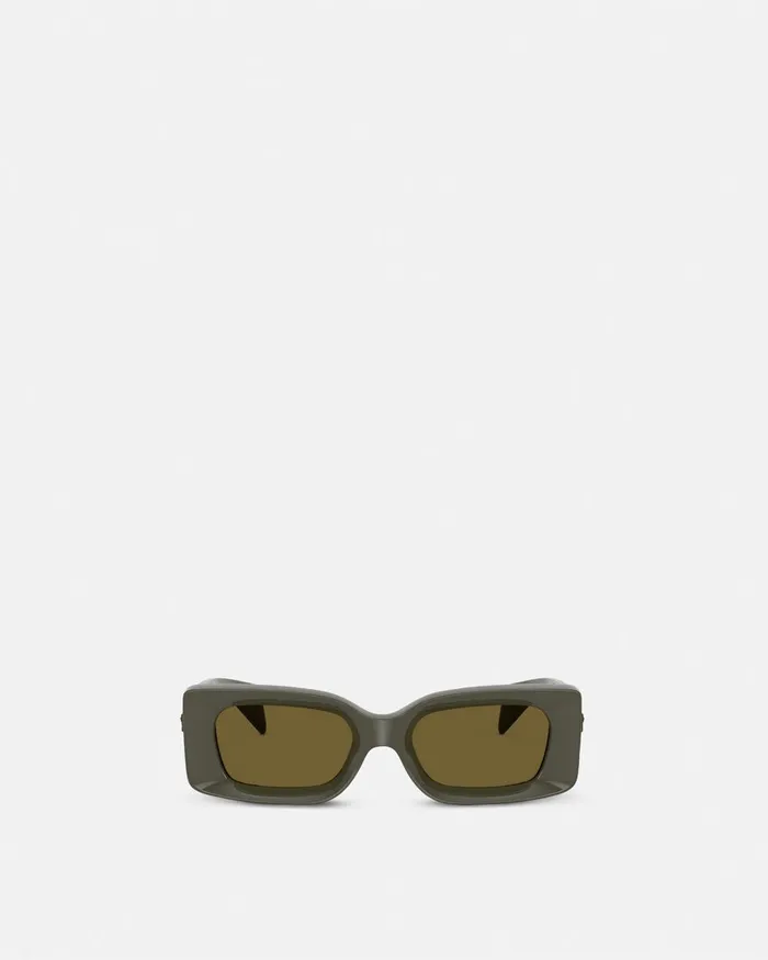 Versace Medusa Medallion Sunglasses Dark Green WomenMen Sunglasses