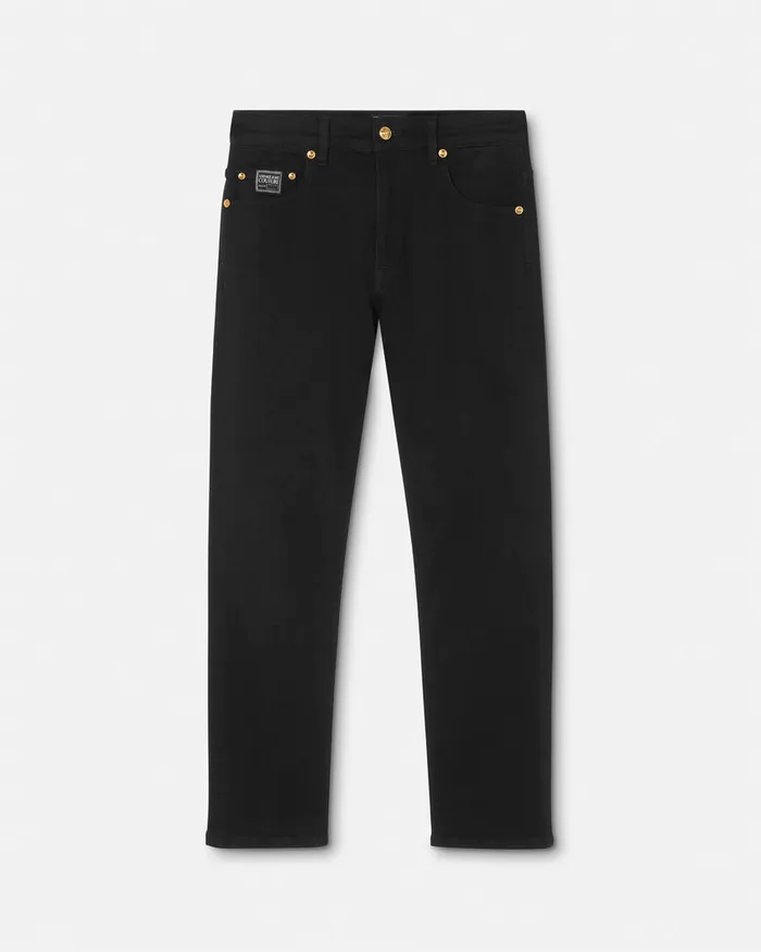 Versace SlimFit Jeans Black Men Jeans Couture