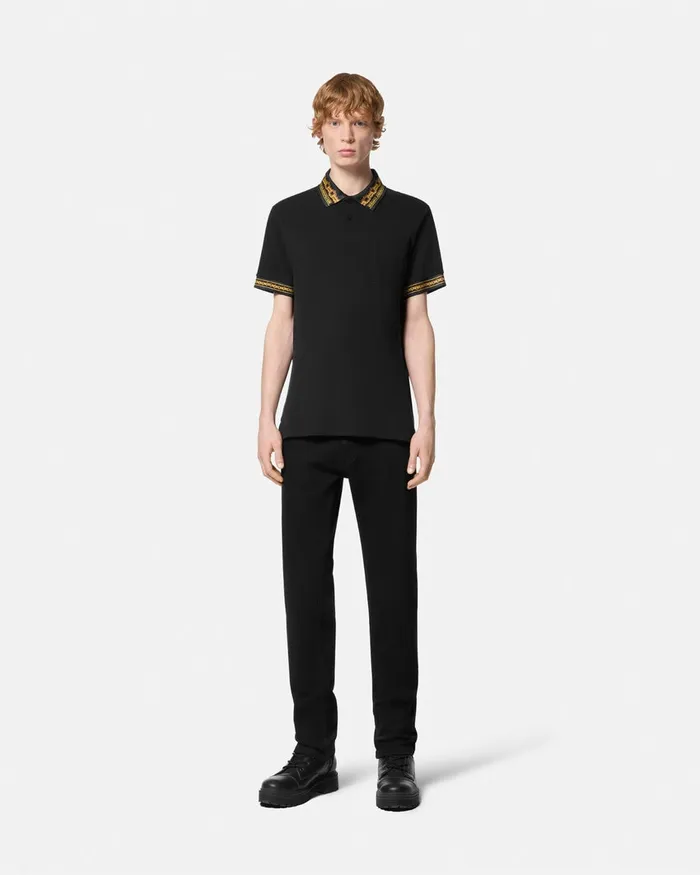 Versace SlimFit Jeans Black Men Jeans Couture