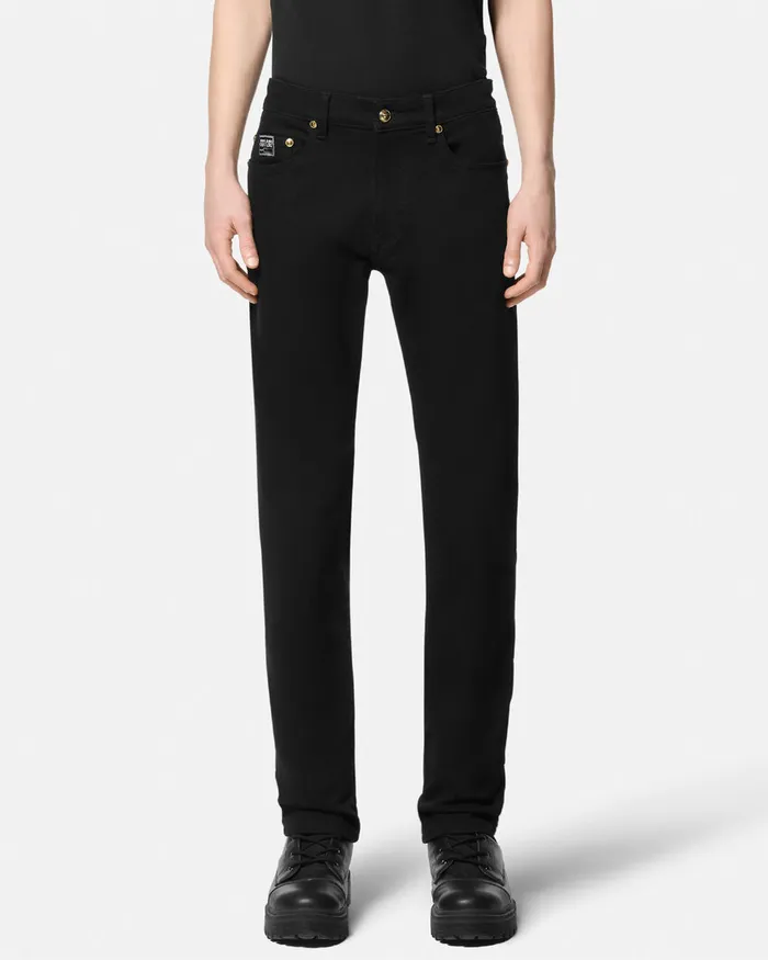 Versace SlimFit Jeans Black Men Jeans Couture