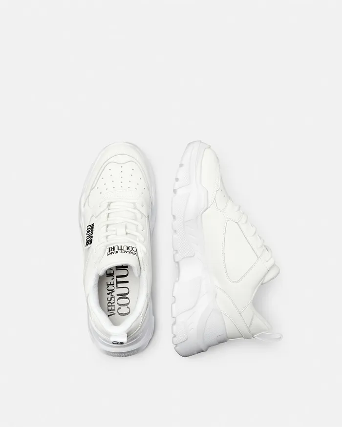 Versace Speedtrack Sneakers Whiteprint Women Jeans Couture