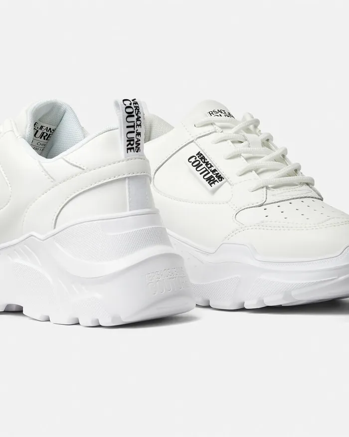 Versace Speedtrack Sneakers Whiteprint Women Jeans Couture