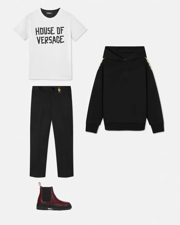 Versace TShirt Blackwhite Kids Shirts and Tshirts