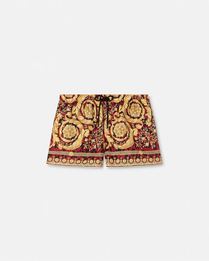 Versace Wild Barocco Swim Shorts Printred Men Swimwear