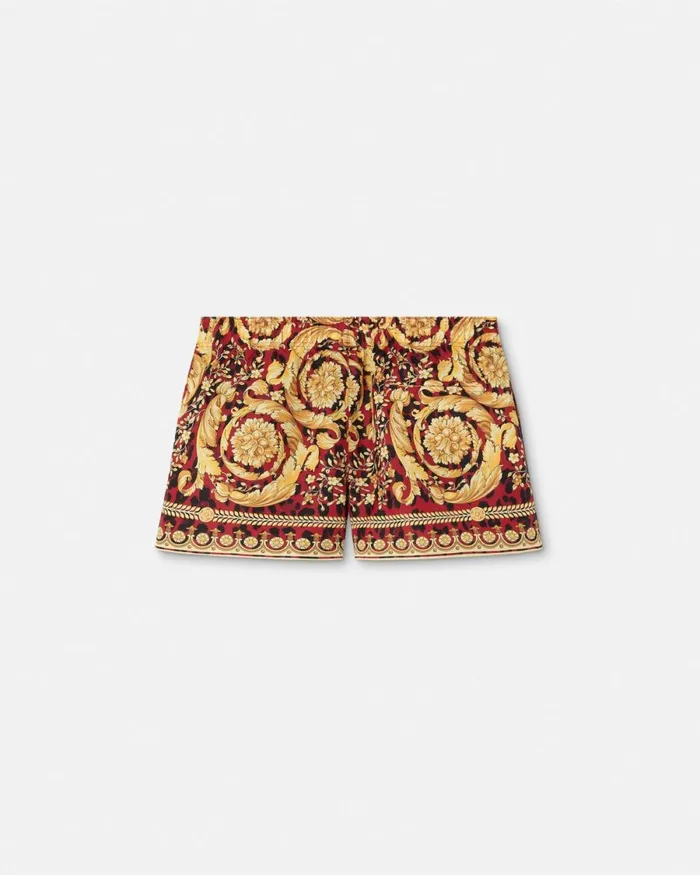 Versace Wild Barocco Swim Shorts Printred Men Swimwear