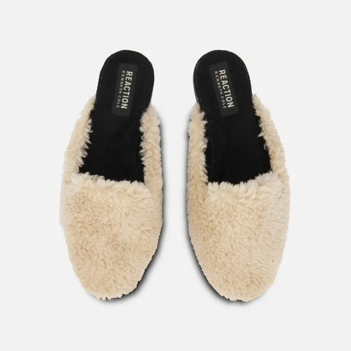 Viv Cozy Slide Slipper Natural Women Kenneth Cole Flats
