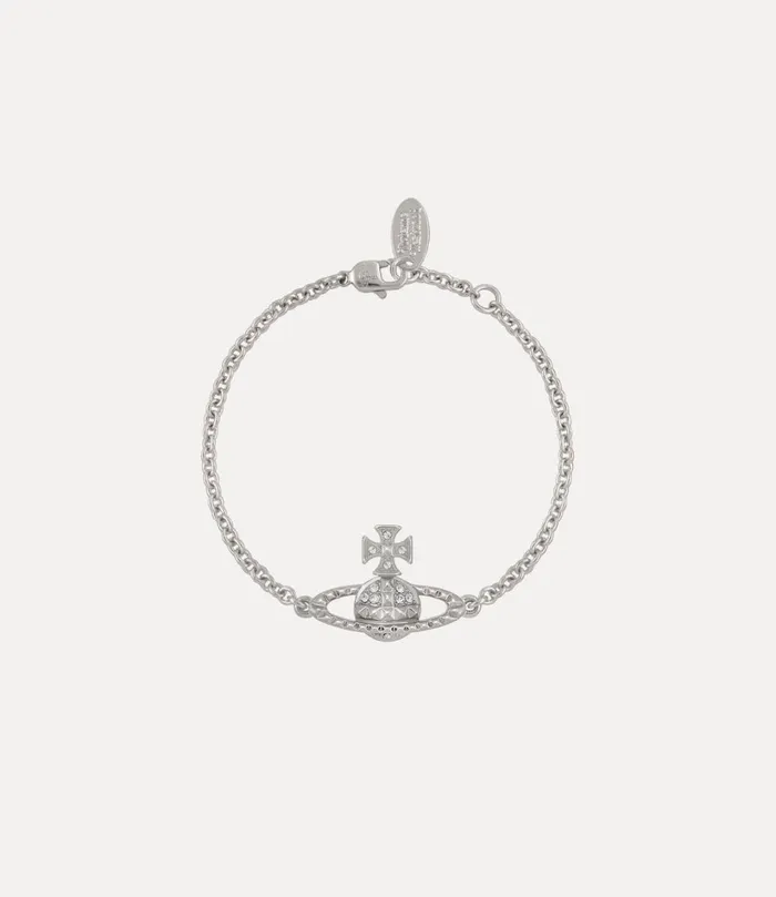 Vivienne Westwood Bracelets Women Mayfair Bas Relief Bracelet Rhodium Crystal Crystal Vivienne Westwood Bracelets Women Mayfair Bas Relief Bracelet Rhodium Crystal Crystal