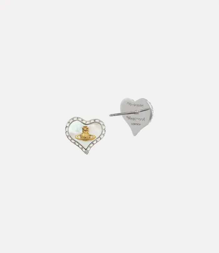 Vivienne Westwood Earrings Women Petra Earrings Platinumgoldwhite Pearl Tint Mopwhite Opal