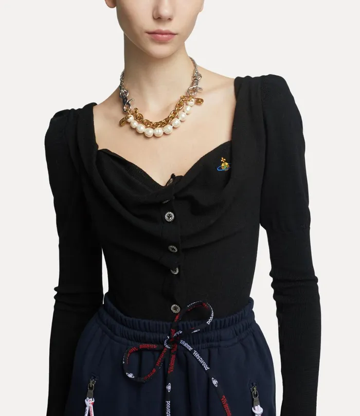 Vivienne Westwood Knitwear Women Bea Corset Cardi Black