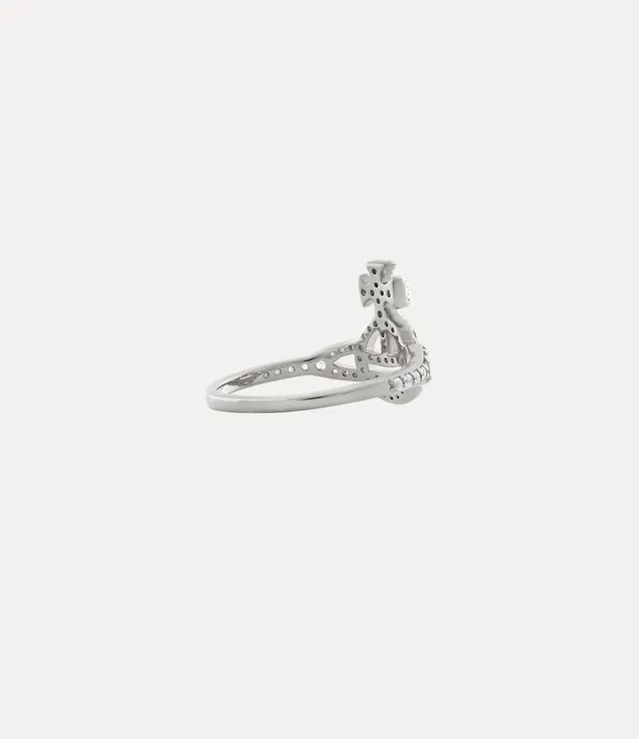 Vivienne Westwood Rings Women Calliope Ring Platinum White Cz