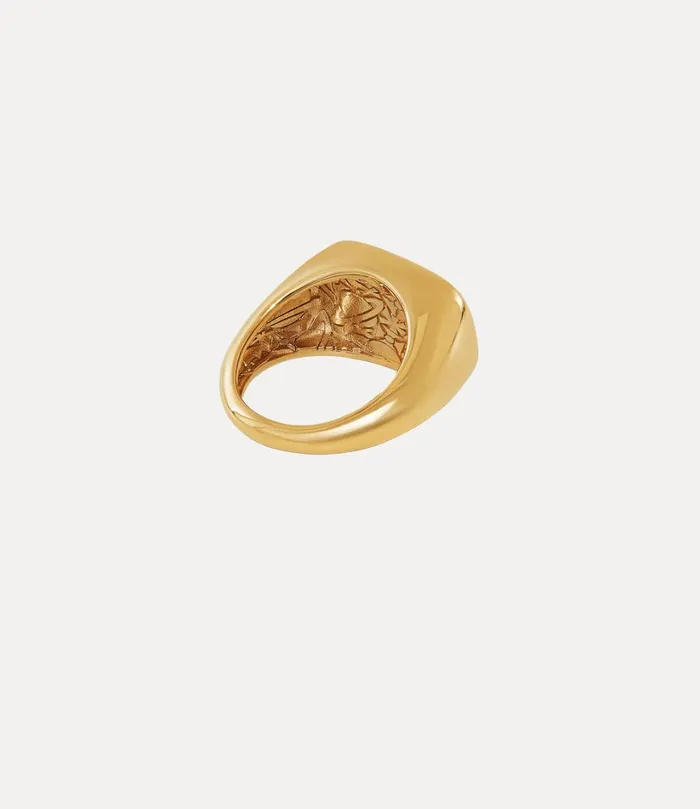 Vivienne Westwood Rings WomenMen York Ring Gold White Mop