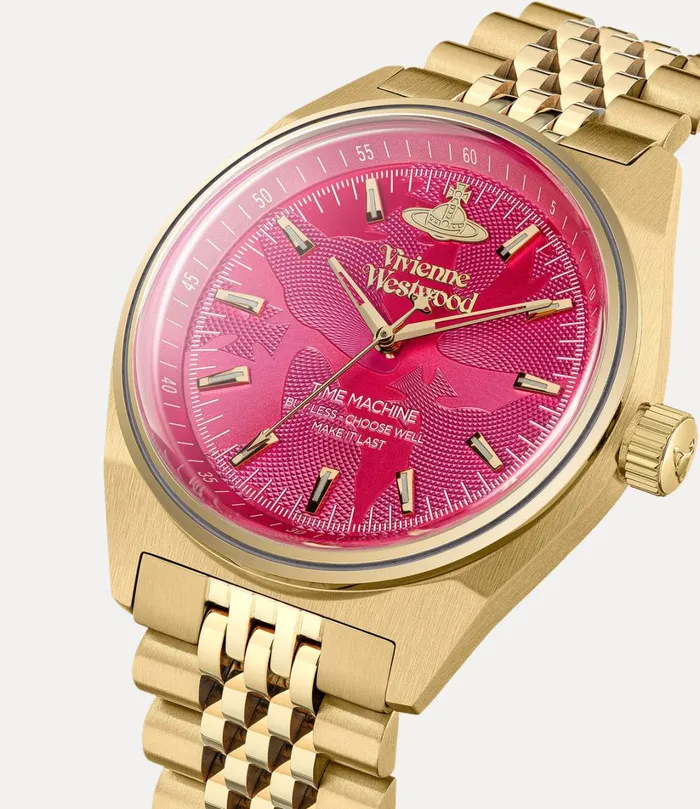Vivienne Westwood Watches WomenMen Lady Sydenham Watch Goldpink