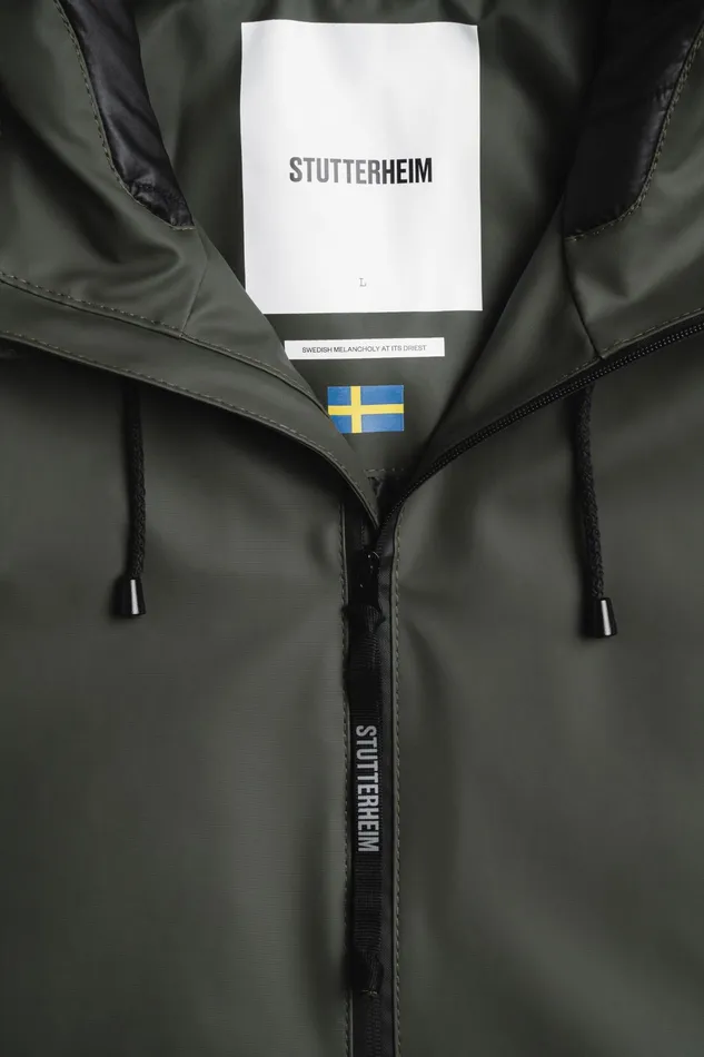 Winter Coats Women Stutterheim Stockholm Winter Jacket Green