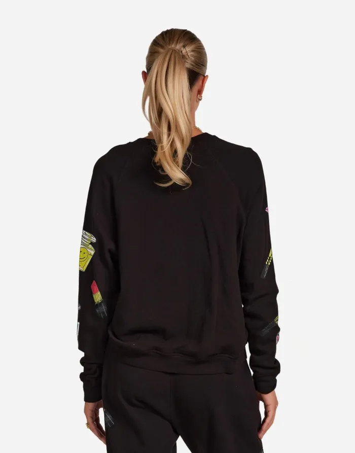 Women039s Anela Beauty School Drop Out Black Lauren Moshi Long Sleeve