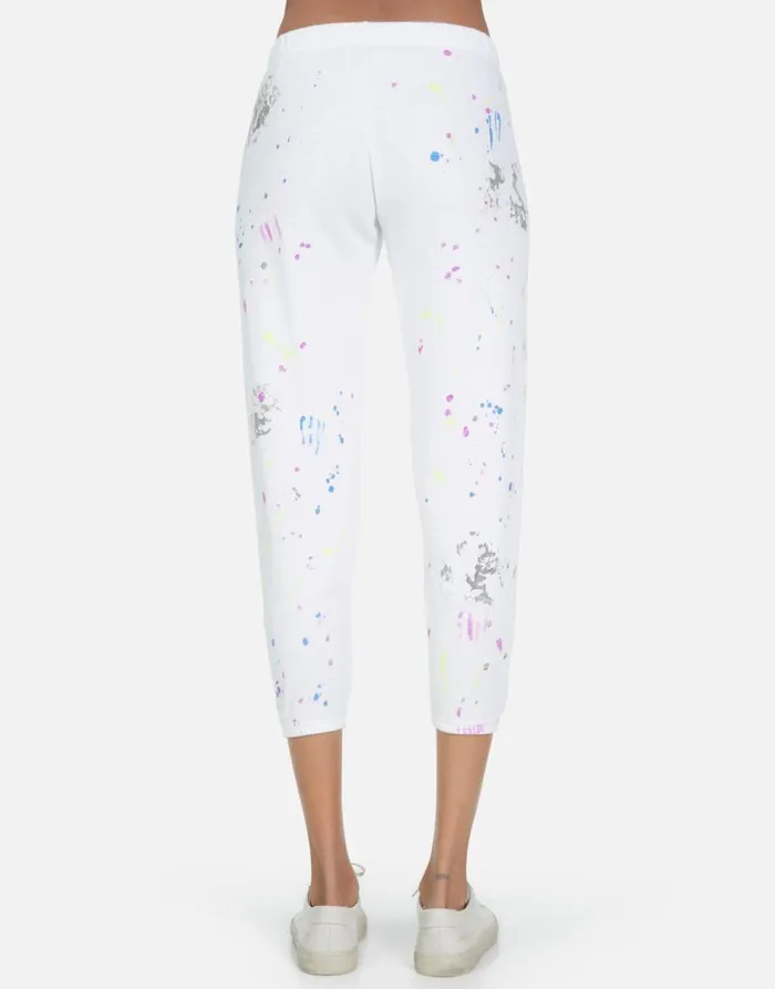 Women039s Annabelle Peace Teddy Punk Stain Lauren Moshi Crop Sweatpants